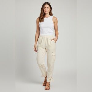 Black Label Chicos 1 Cream
Polyester Cargo Pants